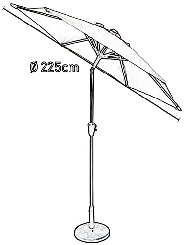 CCLLA Outdoor Garten Sonnenschirme Sonnenschirme & Oslash; 2,25 m Gartenschirm Sonnenschirm für Strand- / Pool- / Terrassenschirme Runder Sonnenschutz UV50 + (Größe: Dunkelgrün) – Bild 3