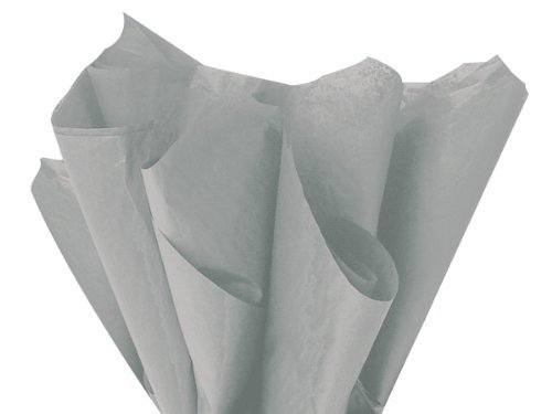 Grey Gray Bulk Tissue Paper 20 Inch x 26 Inch - 48 Sheets