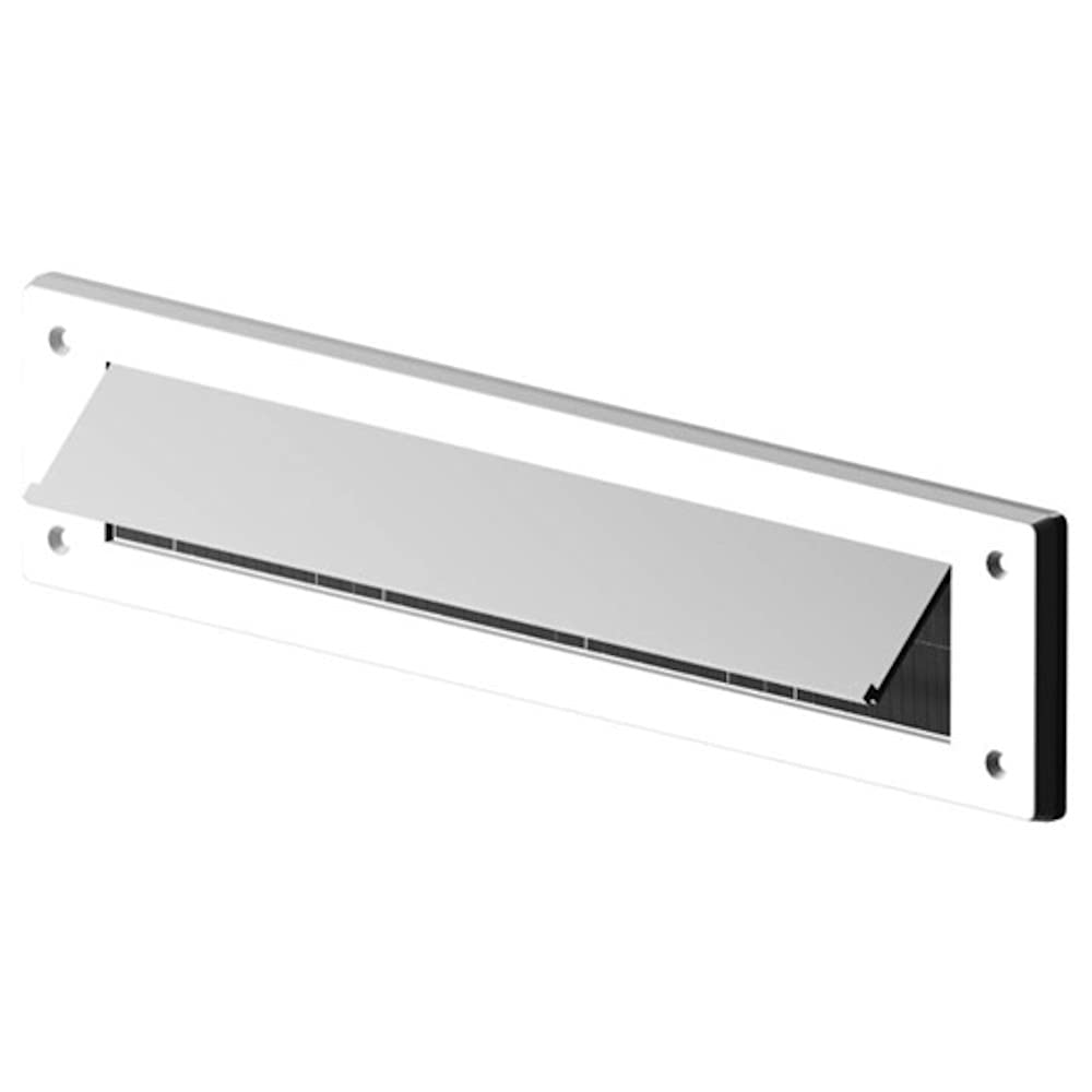 Merriway BH05982 StormSeal Letter Mail Box Brush Cover Draught Excluder with Flap for Internal or External Use, 343 x 80mm (13.1/2 inch x 3.1/8 inch) - White