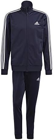 Adidas Mens Essentials Tracksuit, Legend Ink/White, 180 price in