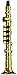 Forum Novelties Gold Clarinet Party Kazoo Play Musical Instrument