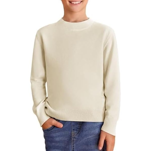 Pull Garçon Goon Vert Basique Coton Taille 12 Ans Manches Longues
