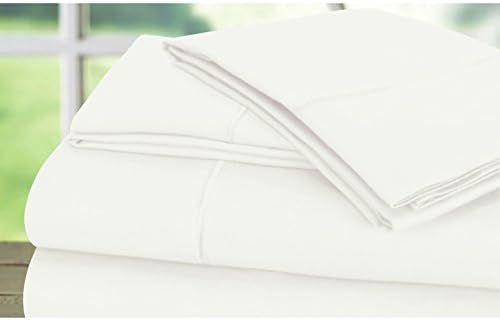 600 Thread Count 100% Cotton Sheet Set With BONUS Pillowcases,Queen Sheets, Smooth Sateen Weave, Deep Pockets, Luxury Bedding, Queen Sheets 6 Piece Set With Marrow Hem,White New, by Dream Castle