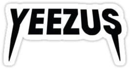 Clear Sticker "Yeezus" (9.7x4.8CM)
