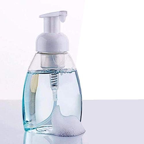SpiderJuice Creative Reusable Refillable 300ml (10oz) Soap Liquid Foam Dispenser Pump Container Empty Bottle for Kitchen Bathroom Home Office Save Your Money and Water (Single Piece)