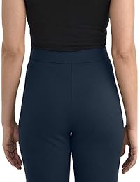 Pantalón para dama de cintura alta, suave y elástico, plisado