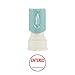 11418 Xstamper ENTERED with Space for Initial/Date in Circle Pre Inked Laser Engraved Rubber Stamp, 5/8
