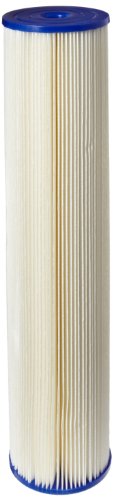 Pentek ECP20-20BB Pleated Cellulose Polyester Filter Cartridge, 20" x 4-1/2", 20 Microns