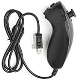 Nunchuck Controller for Nintendo Wii/Wii U Video Game. (Black)