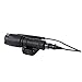 FARMSOLDIER Tactical LED Mini Scout Flashlight， Weaponlights Single Mode Hunting Light with Pressure Switch and Rifle Mount Black