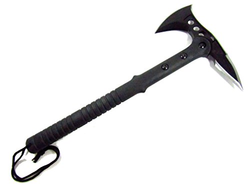 UPC 763684800853, Icetek Sports HF075 Outdoor Camping Hunting Survival Steel Axe with Spike Including Sheath