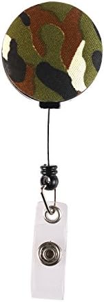 Fashion Amy Camouflage Design,24 inch Retractable Cord,Badge Reel Clip Cute Name/ID Badge Holder For Office Employee,Doctor,Teacher,Nurse And Exhibition