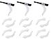 Spectacle Hooks Sports Eyeglass Holder Spectacle Retainer Comfortable Silicone Anti-slip Holder for Kids Women Men - Removable Ear Grip Hook for Eyeglass - 6 Pair - Clear