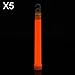 Water & Wood 5 PCS 6″ Glow Sticks Light Stick Party Fun Camping Emergency Survival Lights Glowstick Orangethumb 4