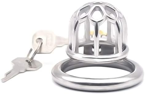 Ḉöḉḵ Bird ḈḥḁṡṫḮty Lock Cage Male Underwear Solid Training Shirt Master Anti-Off Ring Toy Metal Delay Xage Guard Sissy Ḧḁrnḕss Device Stainless Steel Sturdy Cage (Size : 45mm)