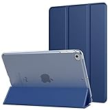 MoKo Case Fit New iPad Mini 5 2019 (5th Generation 7.9 inch), Slim Lightweight Smart Shell Stand Cover with Translucent Frosted Back Protector, with Auto Wake/Sleep - Navy Blue