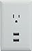 RCA WP2UWR USB Wall Plate