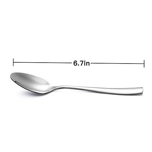 2 Eslite+12+Piece+Stainless+Teaspoon+6+7+Inches