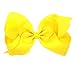 Hair Clips Boutique Hair Bows Alligator Clip for Women Girl Hairpin 6 Inch TSFJ02 (Yellow)
