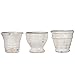 Sullivans Small White Ceramic Vase Set, Various Sizes, Distressed White, Set of 3 (CM2585)