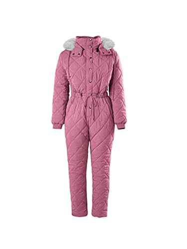 Girls Winter Snowsuit One-Piece Kids Ski Suit Jumpsuit Hooded