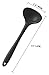 StarPack Basics Silicone Ladle Spoon, High Heat Resistant to 480°F, Hygienic One Piece Design Cooking Utensil for Serving Soup & more (Gray Black)