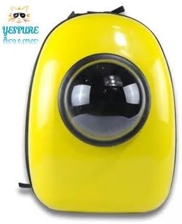Yespure Traveler Bubble Backpack Pet Carrier for Cats and Dogs (Yellow)
