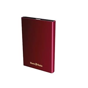 ManxData 320GB rode draagbare externe harde schijf USB 3.0 voor gebruik met Windows-pc, Apple Mac, Smart TV, XBOX ONE…