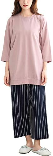 Womens Nursing Pajamas/pjs Loose Cotton Maternity Breastfeeding Sleepwear Sets with Cute Printing