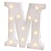 Barnyard Designs Metal Marquee Letter M Light Up Wall Initial Wedding, Bar, Home and Nursery Letter Decoration 12