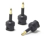 Cables 3PCS Fiber Optic Toslink to 3.5mm Mini Connector Adapter