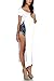 Love Melrose Womens Open Side Split Long Maxi Dress Solid T Shirts Tops