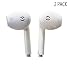 iPhone Earphones/Headphones/Earbuds/Headsets with Remote Control and Mic for iPhone 6/6s/6 Plus/6s Plus/ 5/5c/5s, iPad/iPod (Earphone 2-Pack)
