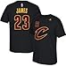 Lebron James Cleveland Cavaliers Black Alternate Name and Number Short Sleeve T-shirt
