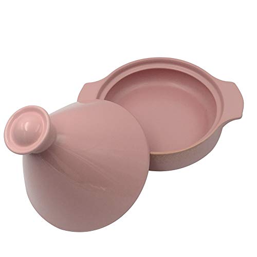 WJXBoos-Braiser-Pan-Healthy-Saucepan-Earthen-Pot-for-BraisingHandmade-Clay-Pot-CookingCeramic-Moroccan-Tagine-Pot-with-Lid-158quart