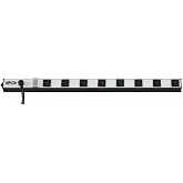 Eaton Tripp Lite PS2408 Heavy Duty Long Metal Silver Power Strip 8 Outlets | 15ft Extension Cord, 15A Circuit Breaker On/Off Switch Cover, Included Mounting Clips, Industrial Garage Work Shop Bench