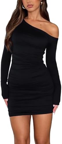 long sleeve sweetheart neckline plain mini bodycon dress long sleeve sweetheart neckline plain mini bodycon dress Long Sleeve A-Line Mini Dress in Black