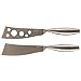 BlizeTec Cheese Knife Set 2 Pcs Multipurpose Butter, Fruit and Dessert Knives with 4 Slate Markers, 1 Soapstone Chalk and 1 Gift Bag