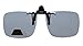 Eyekepper Square Flip up Polarized Clip-on Sunglasses Grey
