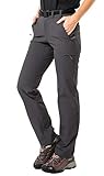 MIER Women's Quick Dry Cargo Pants Lightweight Tactical Hiking Pants with 6 Pockets, Stretchy & Elastic Waist, Regular Fit