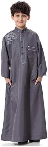 Muslim Robe for Boys, Timoon Mens Long Sleeve Men's Casual Ethnic Linen Kaftan Middle East Saudi Arabic Robes Dresses