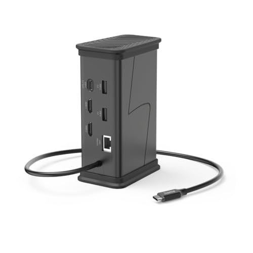 Hama USB C Docking Station 9 Ports, USB A, USB C, HDMI, Ethernet, Audio, 4K