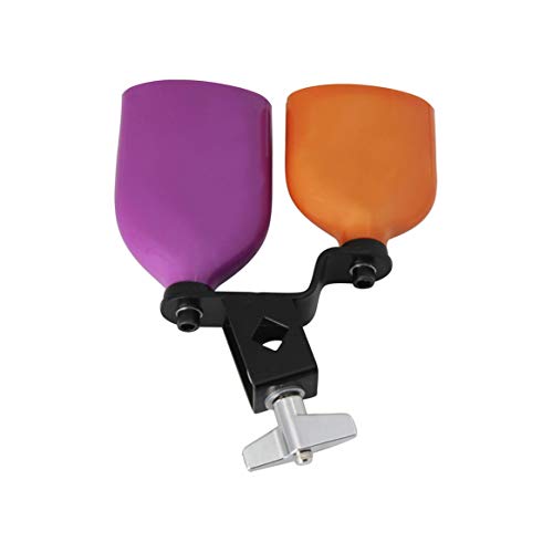 Smartlove1P Two-Color Medium-Sized Wooden Fish Cow Bell high-pitched Wooden Fish, Double-Color Cattle Percussion Orff Musical Instrument - Thumbnail 2