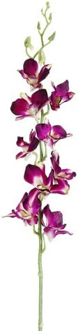 Dendrobium Silk Orchid Spray in Two Tone Purple35.5 Tall