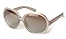 corciova Simple Casual Women's Polarized Sunglasses Uv400 Dark Champagne Frame Brown Lens
