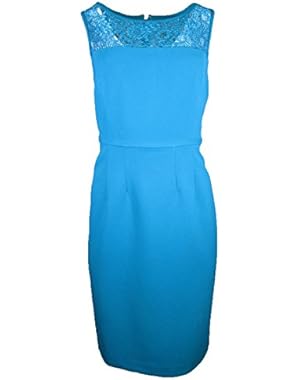 Lux Sheath Lace Top Dress, Lagoon