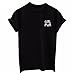BLACKMYTH Graphic Funny T Shirt Cute Tops Teen Girl Tees Black Small