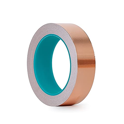 WHSCwp Copper foil tape, self-adhesive copper foil EMI shielding, decorative mosquito repellent crafts for guitars and bullets Electrical maintenance
