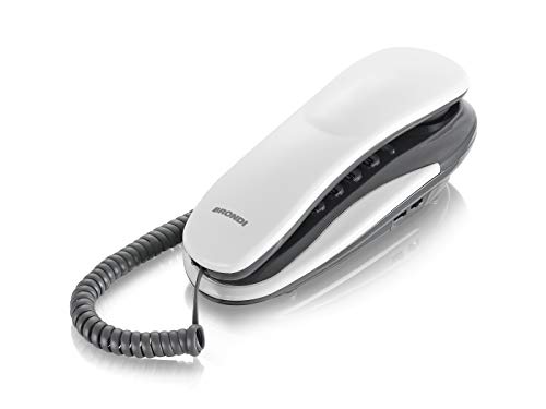 Brondi Kenoby Telefono Fisso, Bianco/Grigio
