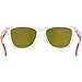 Oakley OO9013 Frogskins Square Sunglasses, Polished Clear/Prizm Ruby, 55 mm